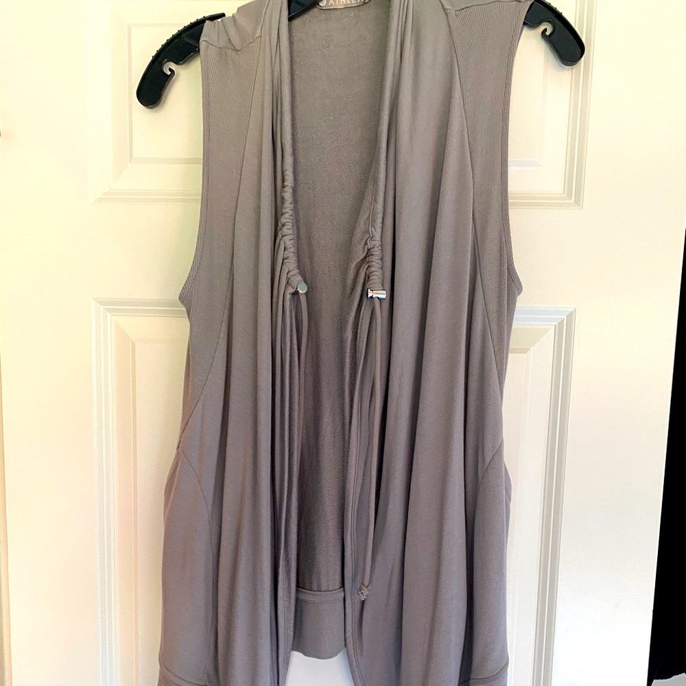 Athleta Open front Vest with Drawstring